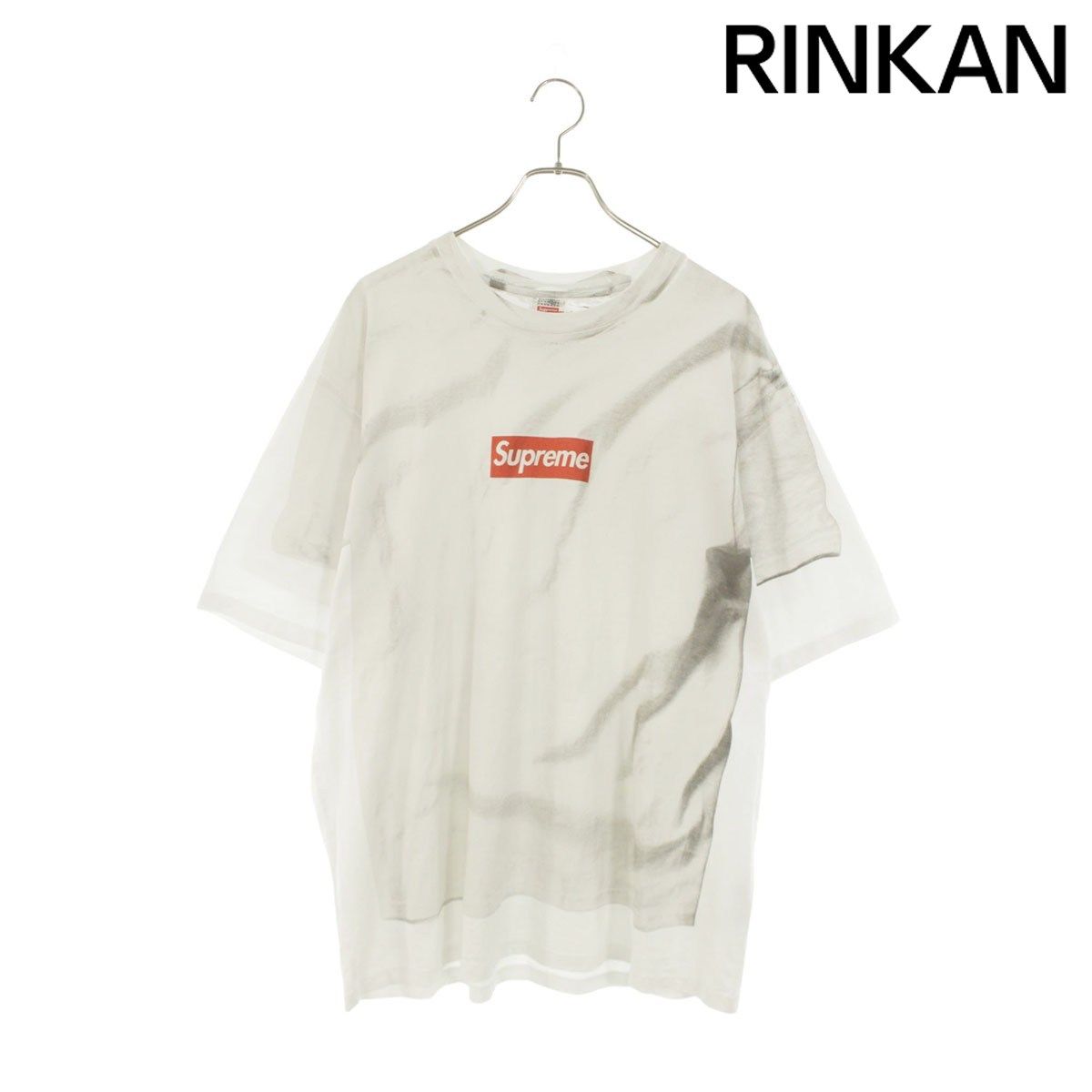 シュプリーム ×エムエムシックス MM6 Box Logo Tee 転写プリントボックスロゴTシャツ メンズ XL