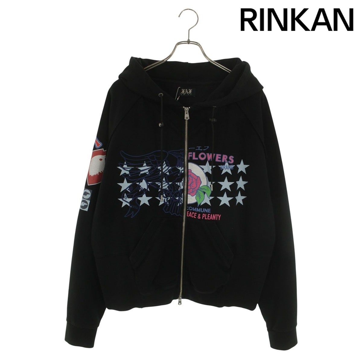 エフエーエフ 26SS PRINTED ZIP-UP HOODIE プリントジップアップパーカー メンズ 2