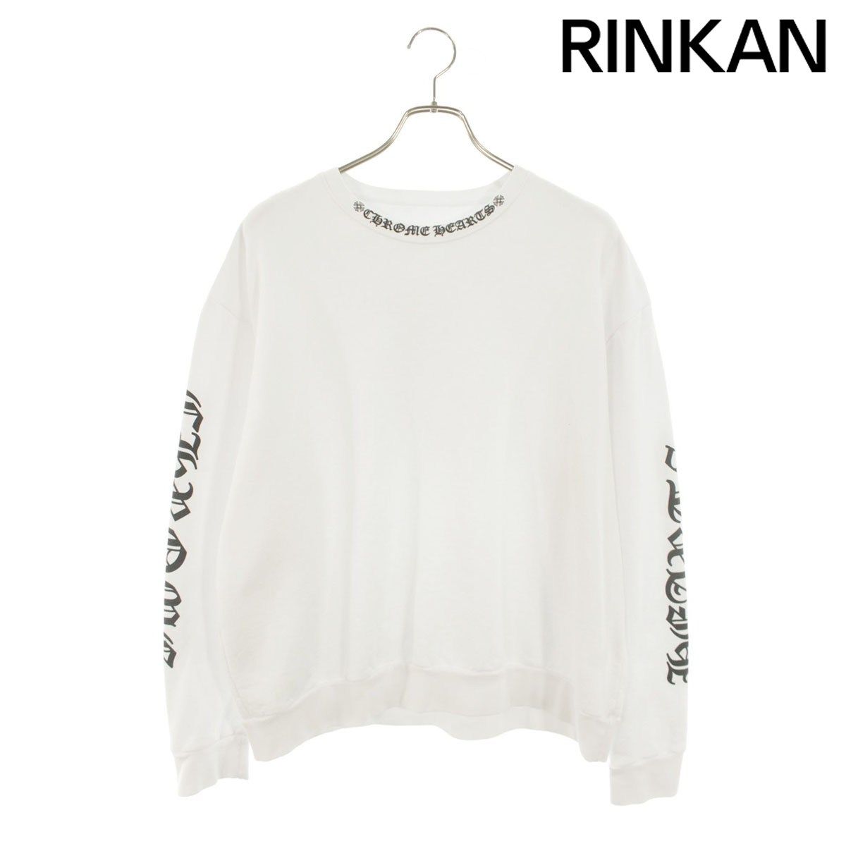 クロムハーツ SWTSHRT PLVR ネックロゴプリントスウェット メンズ S