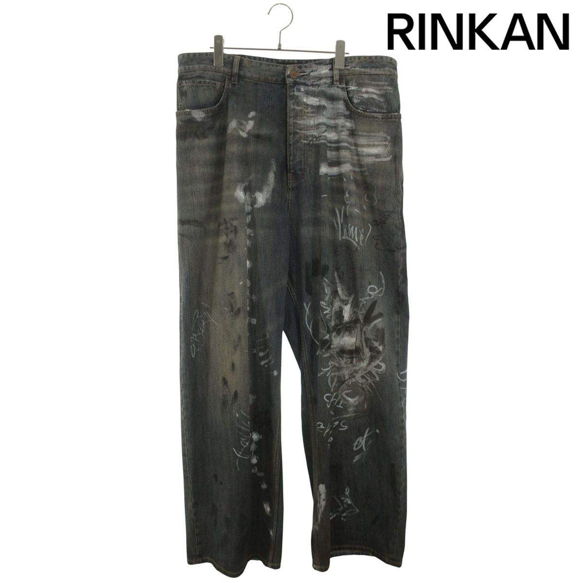 バレンシアガ 23SS 745223 TNW65 GRAFFITI BAGGY グラフィティ バギーデニムパンツ メンズ L