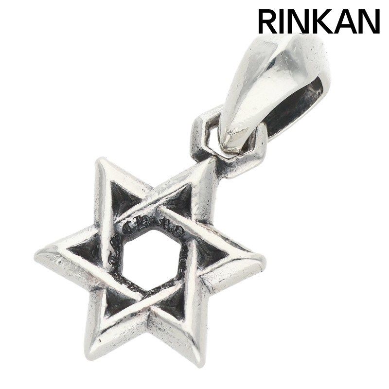 クロムハーツ STAR OF DAVID CHARM/スターオブダビデチャーム シルバーネックレストップ メンズ
