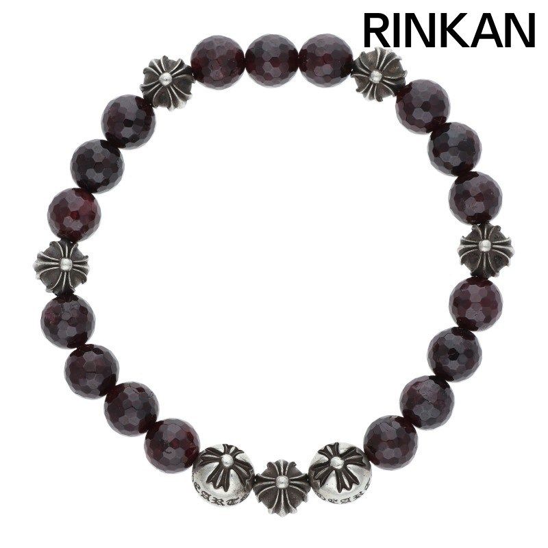 クロムハーツ 8mm BEAD/8mmビーズブレス BEAD34/8mmガーネットビーズブレスレット メンズ 8mm