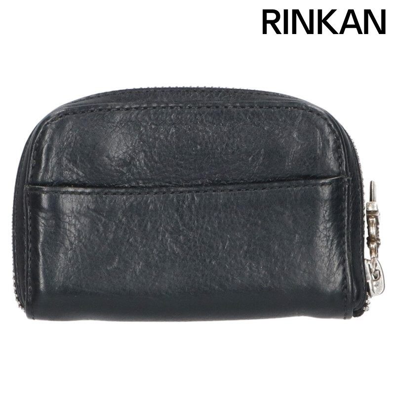 クロムハーツ COIN CASE/コインケース ダガーラウンドジップレザーコインケース メンズ