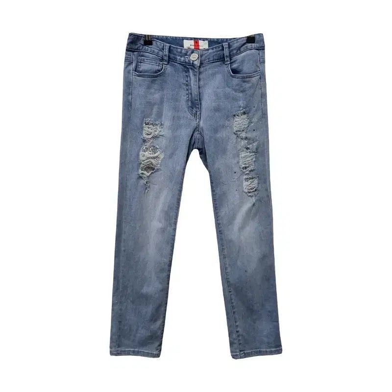 レディース55/BESTI BELLI 21SS スパンコール ビーズ デコ デニム