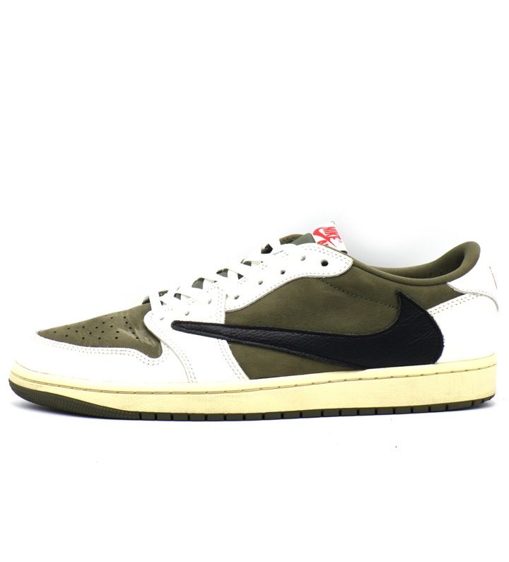 ナイキ NIKE × トラヴィス スコット Travis Scott 【 AIR JORDAN 1 RETRO LOW OG SP DM7866 200 】 エア ジョーダン 1 レトロ ロー OG リバース オリーブ スニーカー　f30922