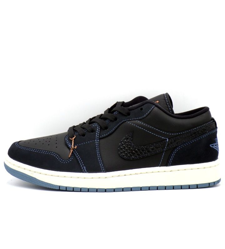 ナイキ NIKE 【 WMNS AIR JORDAN 1 LOW Navy Black Snakeskin FJ5478 010 】 ウィメンズ エア ジョーダン 1 ロー ネイビー ブラックスネークスキン スニーカー　f31183