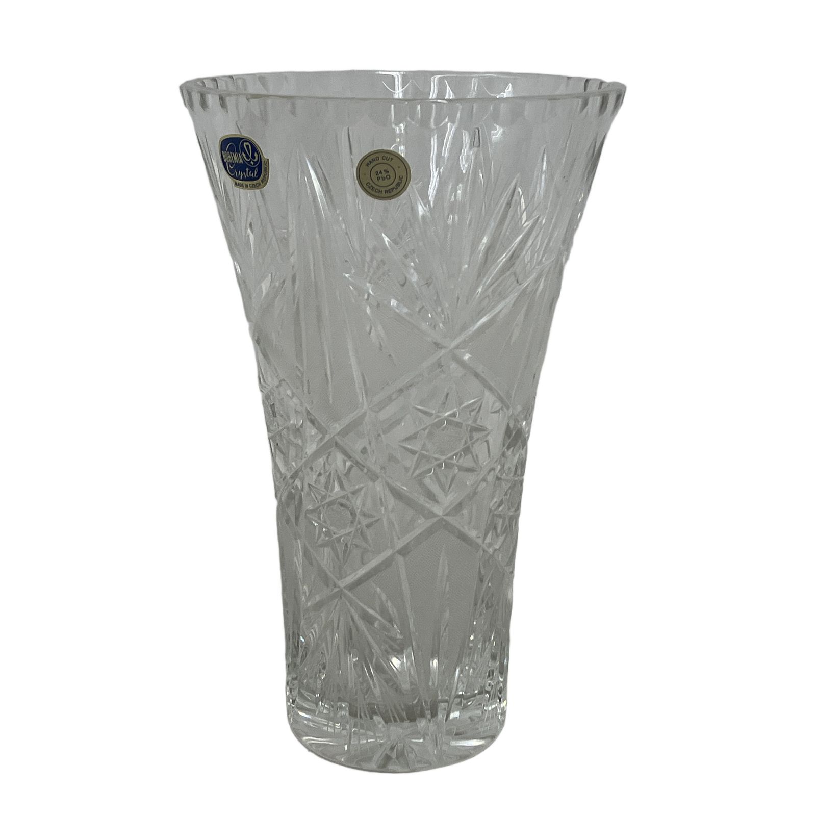 BOHEMIA CRYSTAL GLASS 花瓶 ボヘミア クリスタルガラス 中古