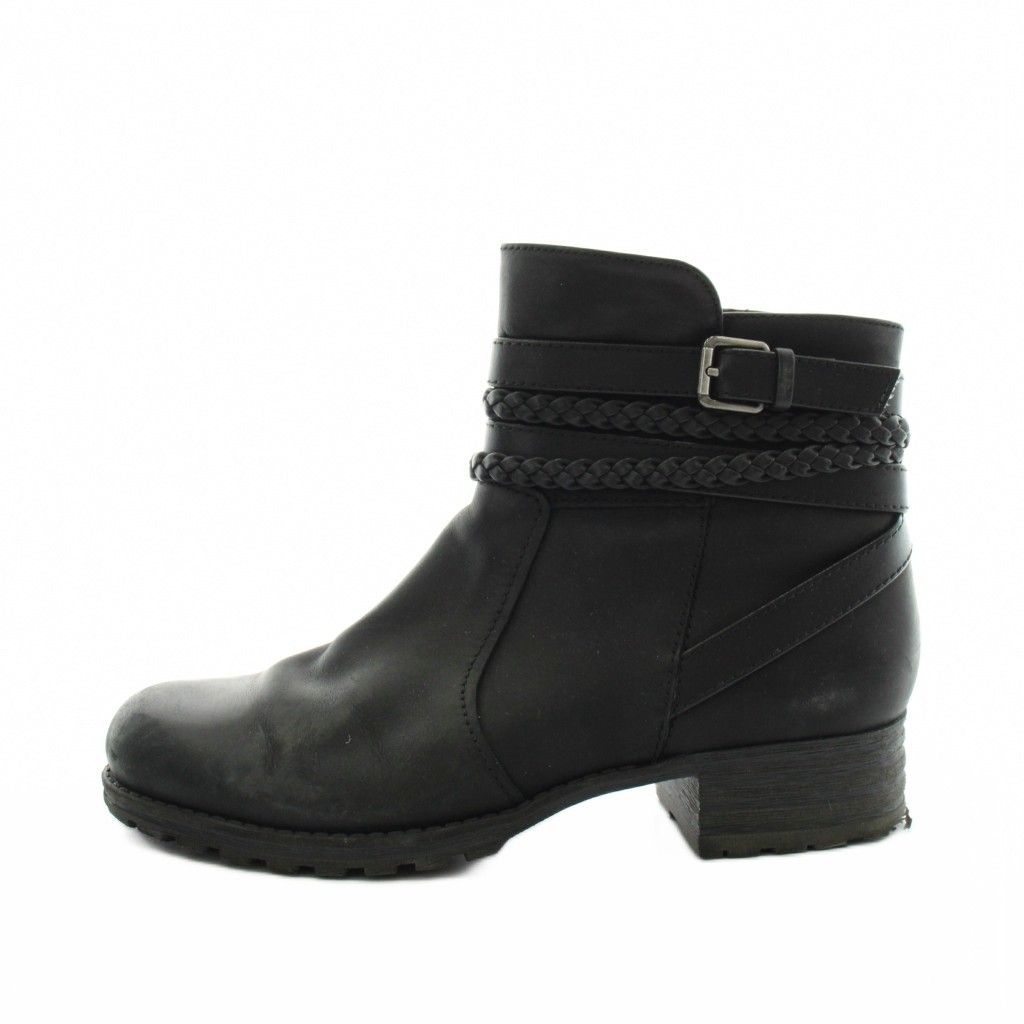 クラークス clarks ショートブーツ ヒール 5 黒 ブラック /AN9 ■ECE004