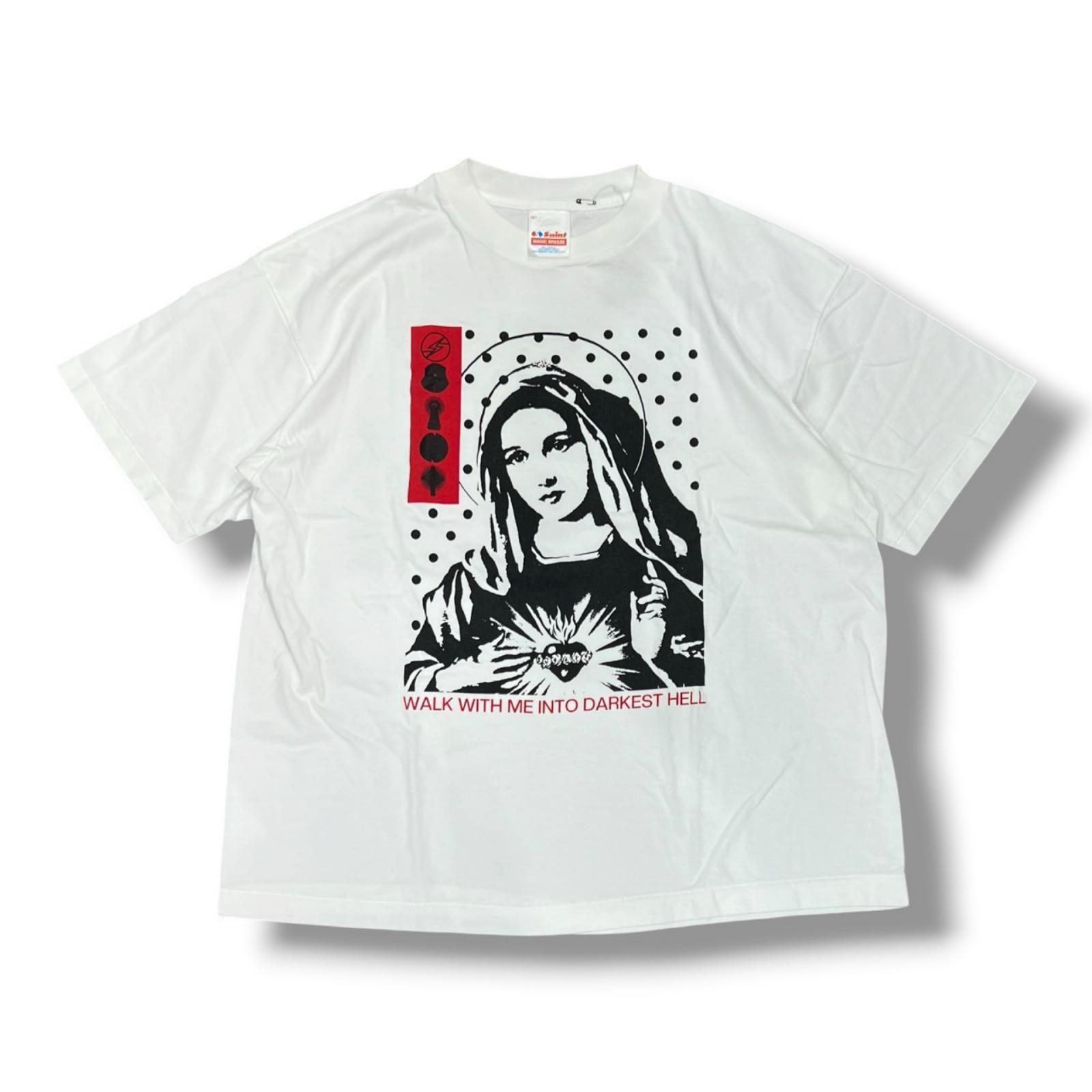 SAINT MICHAEL 25AW KK_SS TEE MARIA マリア Tシャツ セントマイケル SM-HR1-0000-C17 ホワイト XL （15317M）
