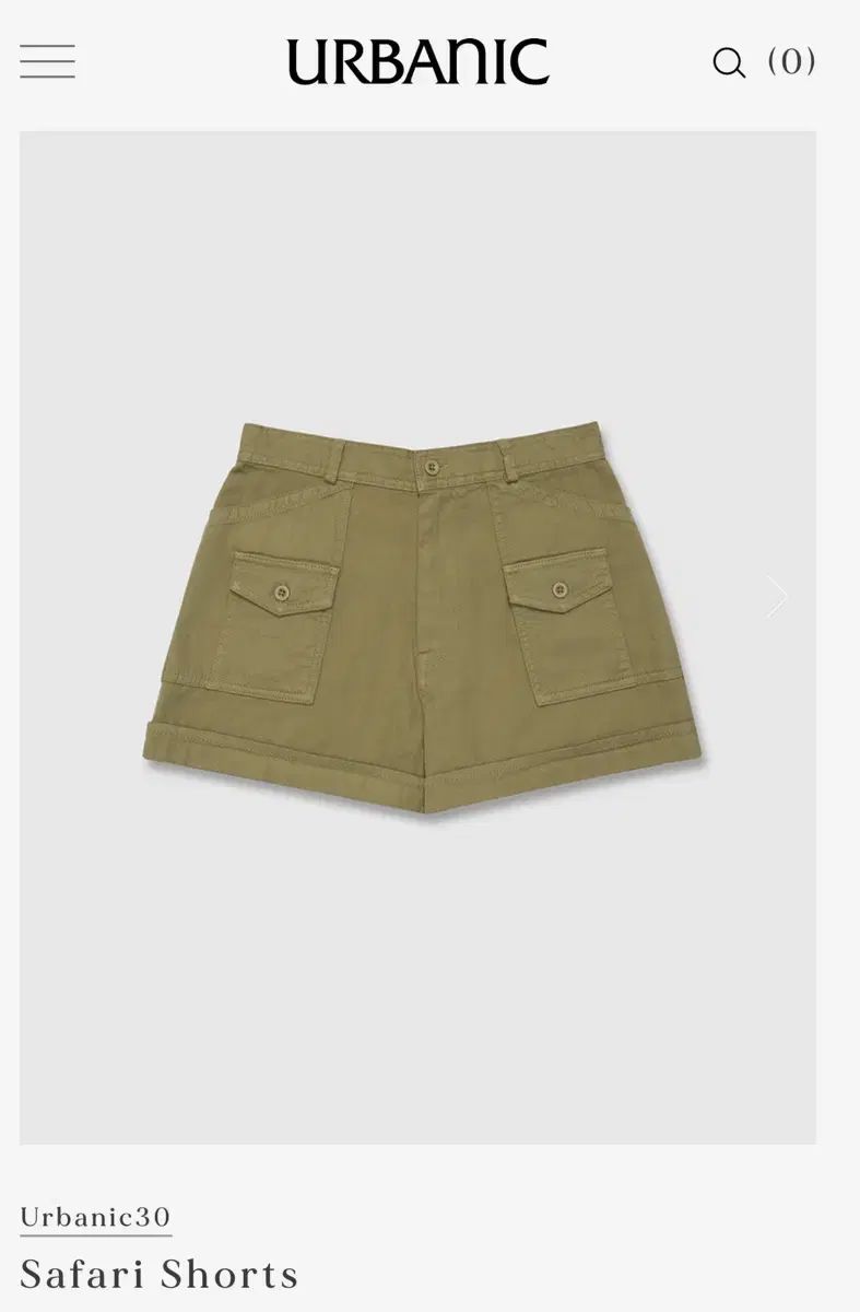 アーバニック30 サファリ ショーツ safari shorts S