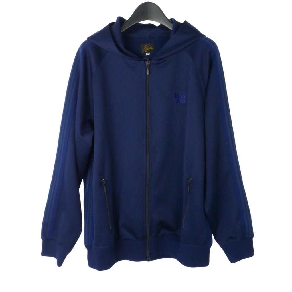 ニードルス ニードルズ Needles 24SS 別注Track Zip Parka トラックジップパーカー フーディ サイドライン M ネイビー 紺 OT1541