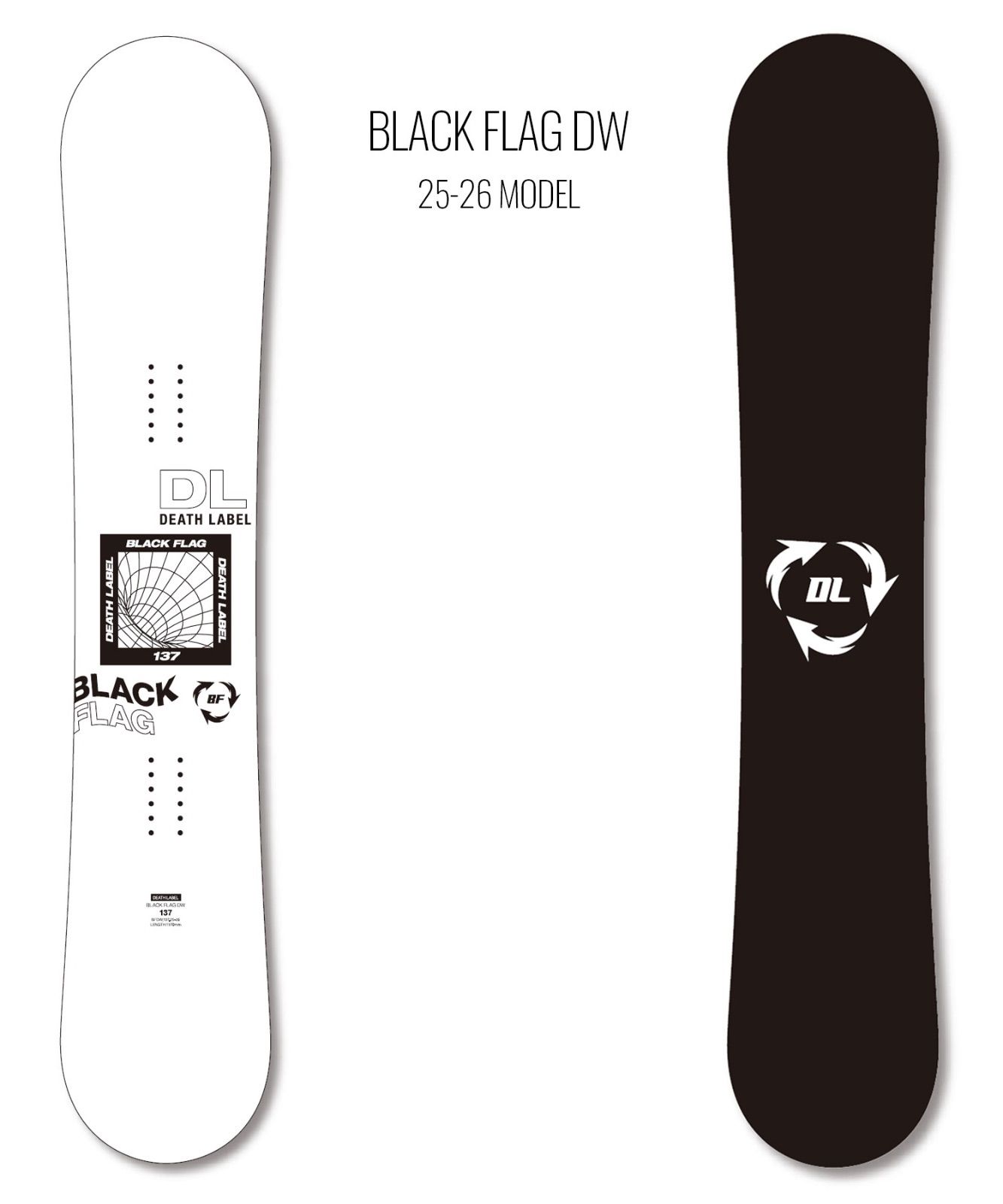 DEATH LABEL / BLACK FLAG / 148cm 新品未使用 ムラスポOUTLET公式】スノーボード 新品 未使用 DEATH LABEL デス