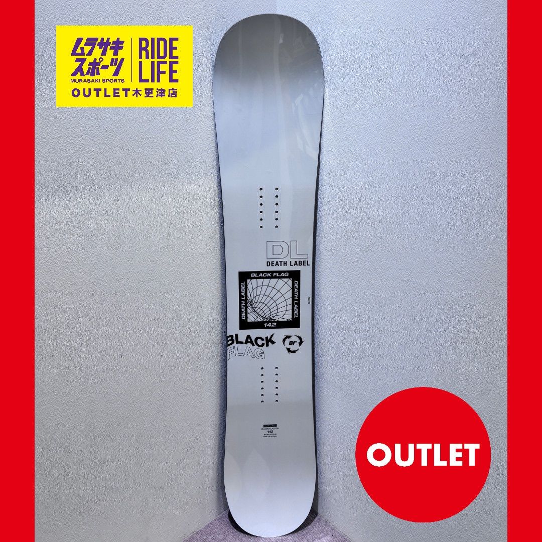 DEATH LABEL / BLACK FLAG / 148cm 新品未使用 ムラスポOUTLET公式】スノーボード 新品 未使用 DEATH LABEL デス
