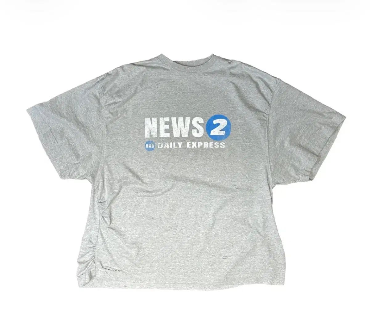 1 ノンノード ファーカリング ニュース 半袖 Tシャツ グレー