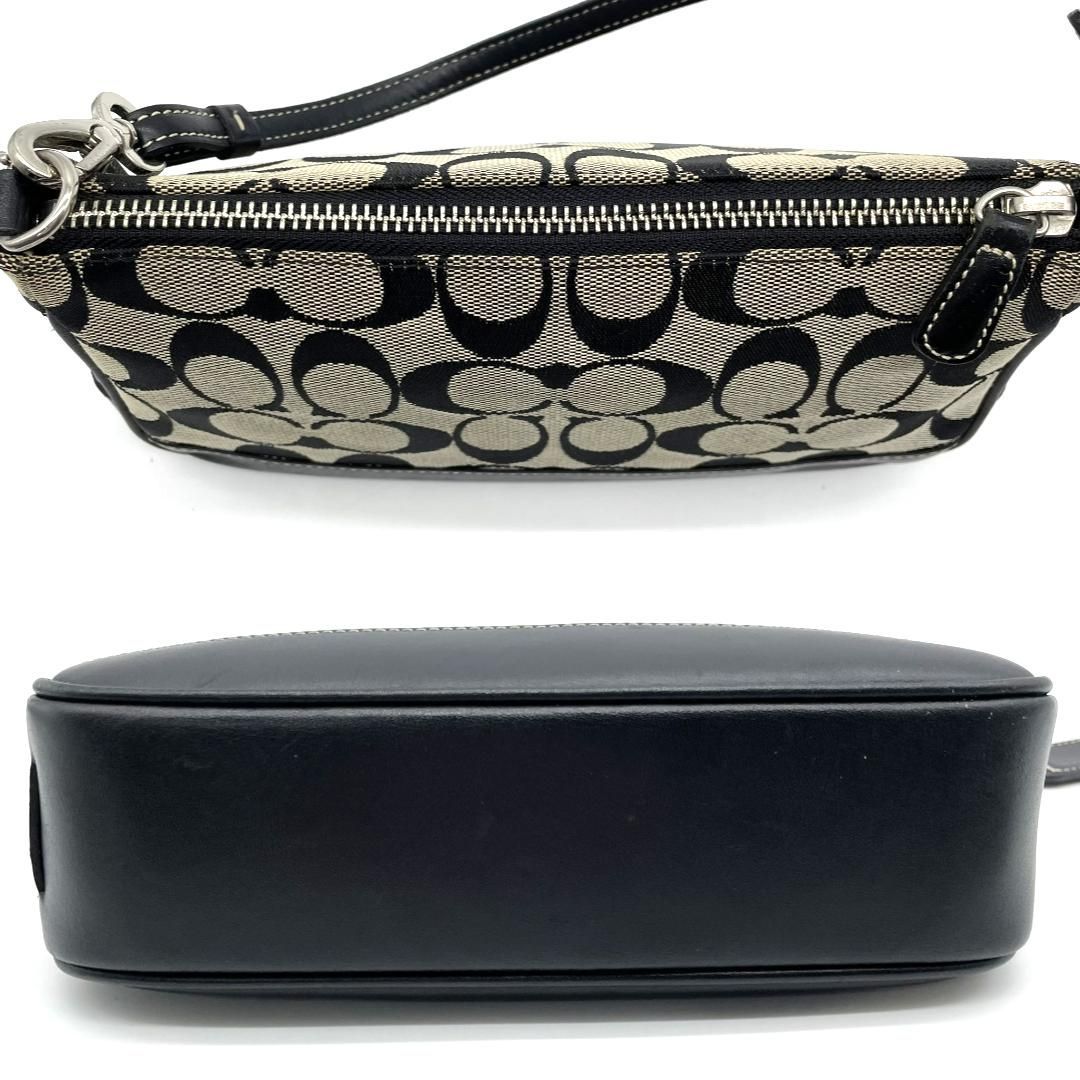 COACH コーチ アクセサリーポーチ シグネチャー キャンバス レザー