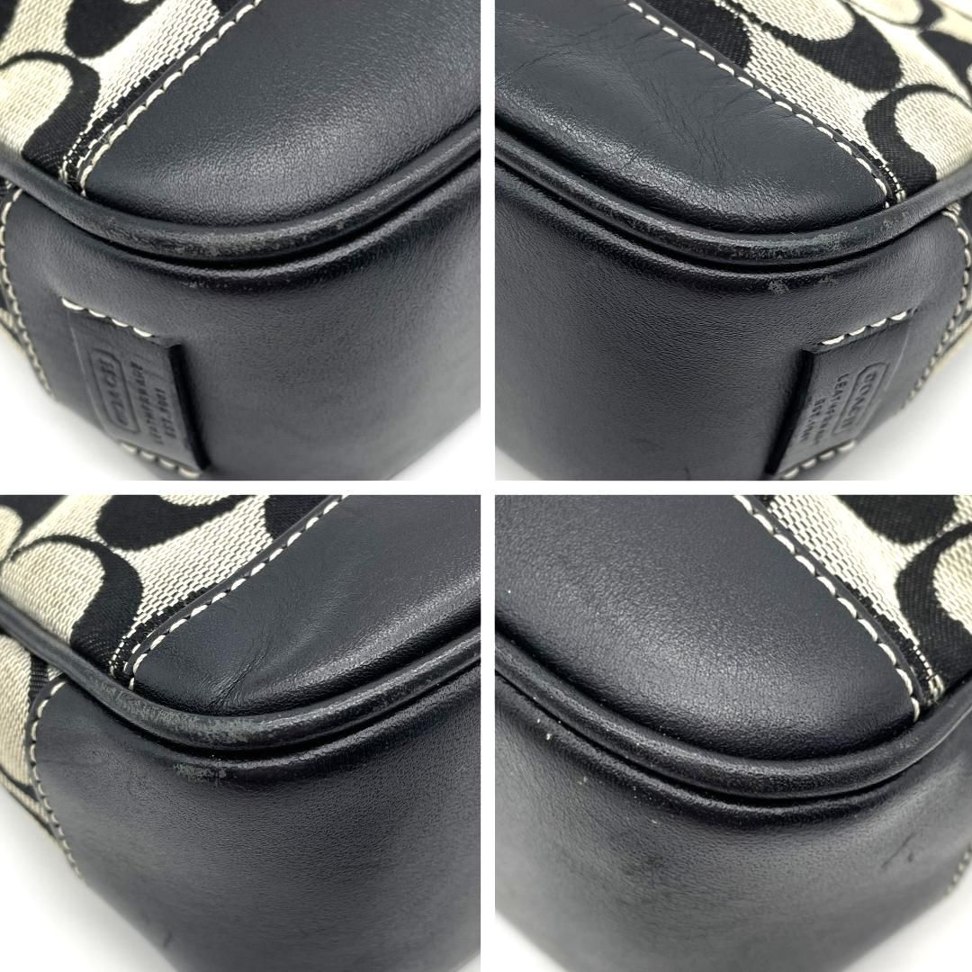 COACH コーチ アクセサリーポーチ シグネチャー キャンバス レザー