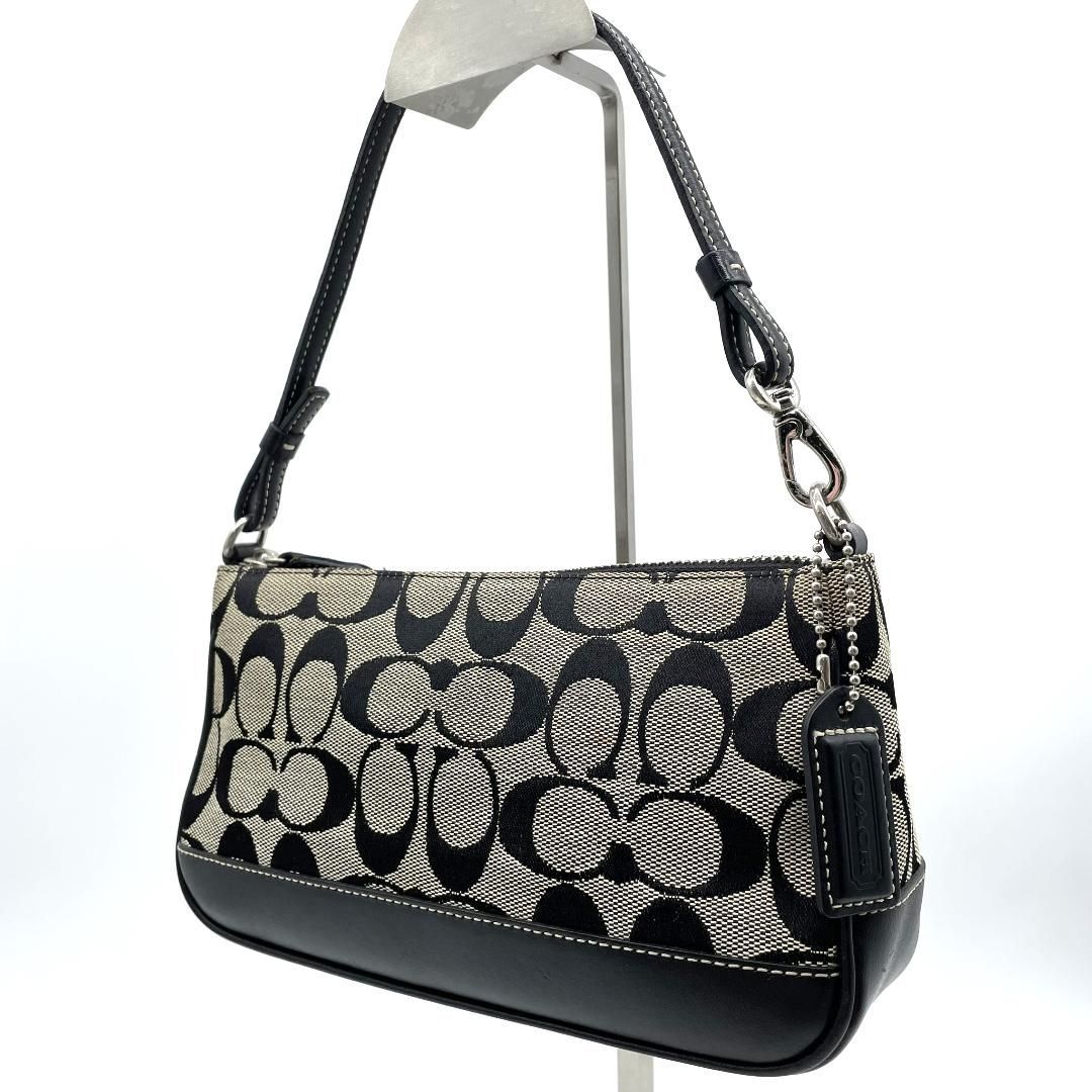 COACH コーチ アクセサリーポーチ シグネチャー キャンバス レザー