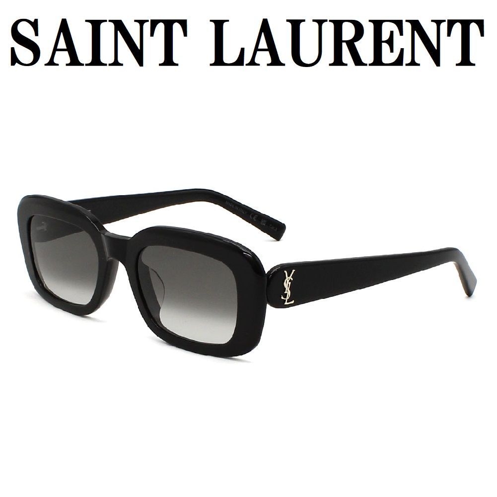 サンローラン SAINT LAURENT SLM130F 002 サングラス アジアンフィット UVカット 紫外線カット メンズ レディース グレー ブラック