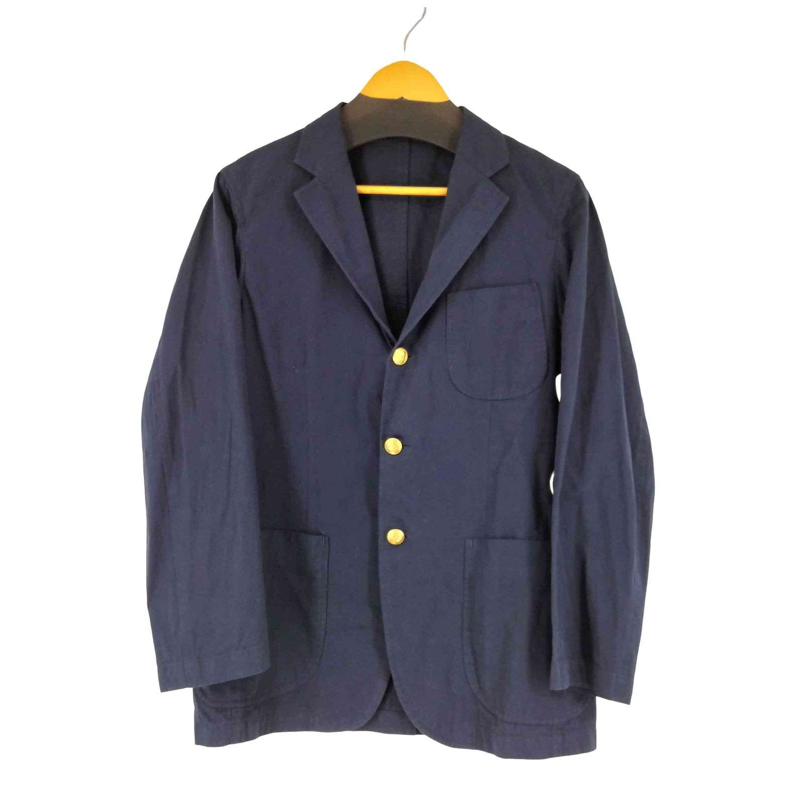 ユーズドフルギ USED古着 {{D.C.WHITE}} COTTON LINEN NAVY BLAZER メンズ JPN：44