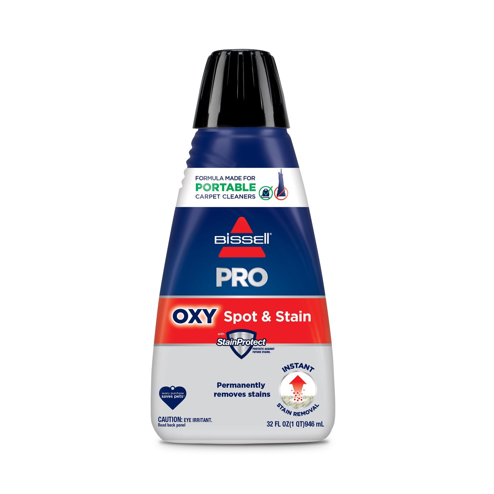 Bissell (ビッセル) プロ仕様 染み 汚れ + Oxy ポータブル マシンフォーミュラ 32オンス カーペットクリーナー [Pet Pro Oxyフォーミュラ。]