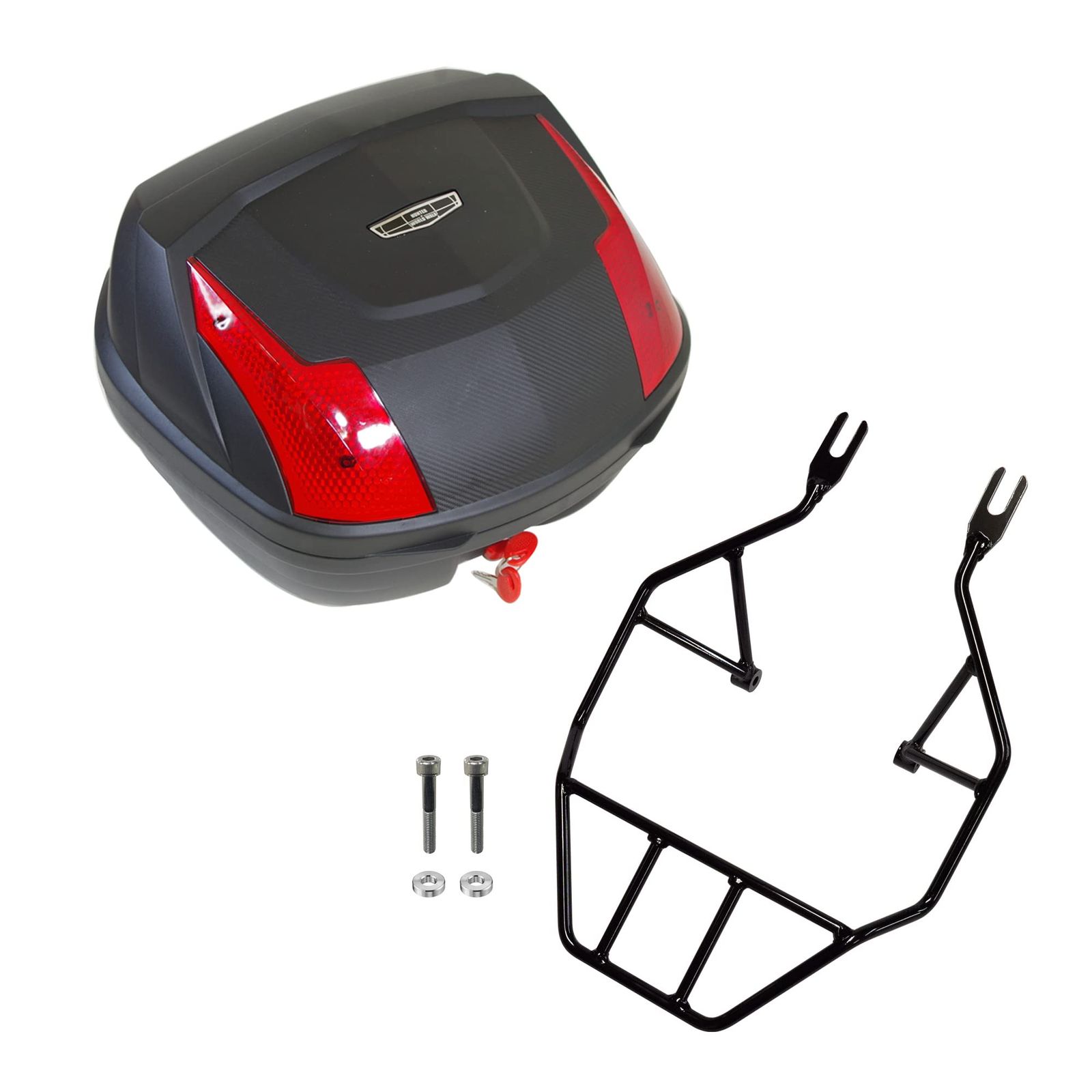 新品 ワールドウォーク CT125ハンターカブ用延長リアキャリア 30リッターリアボックスセット wca-53-hwb30 ブラック