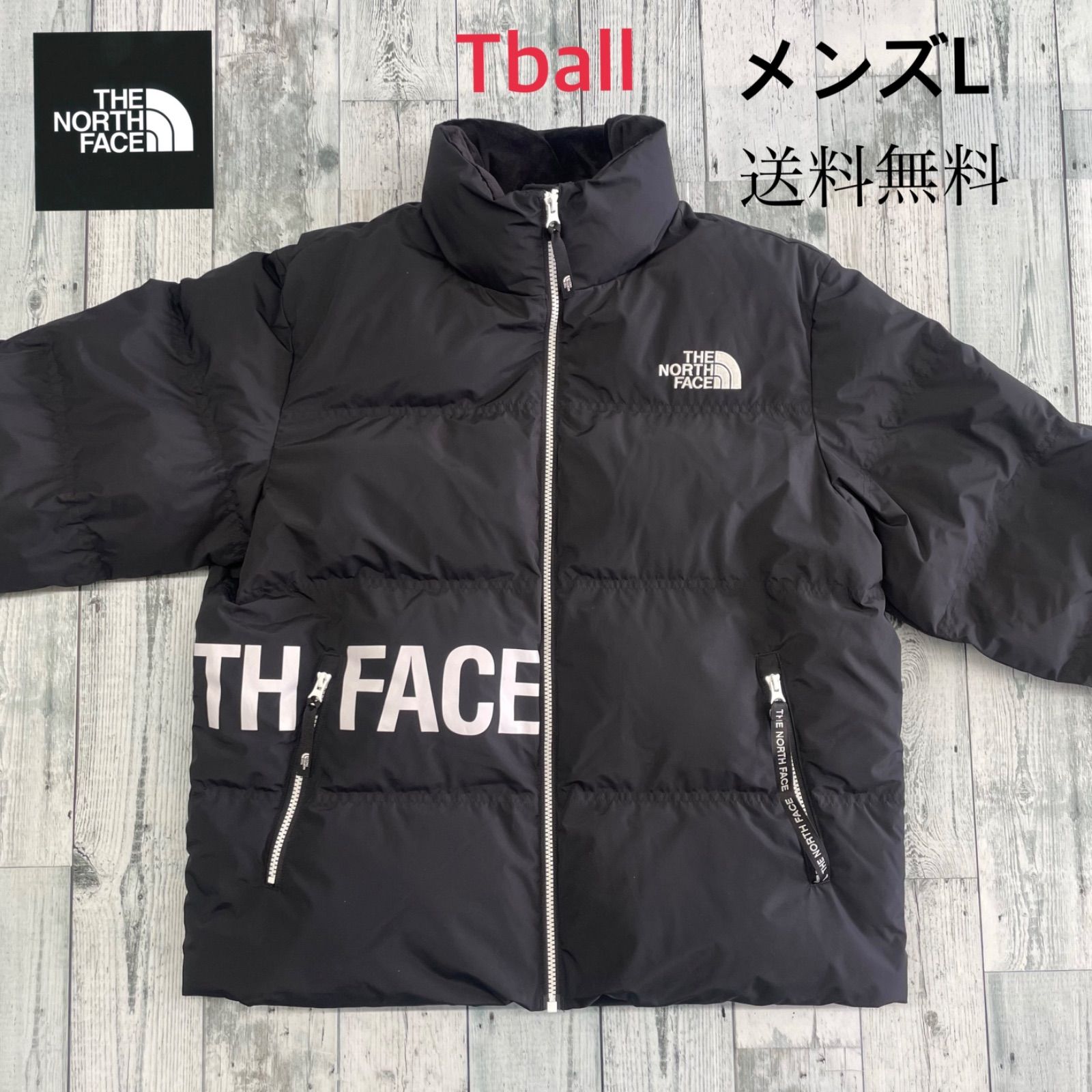 ♦️極美品♦️ノースフェイス ダウンジャケット L ビックロゴ