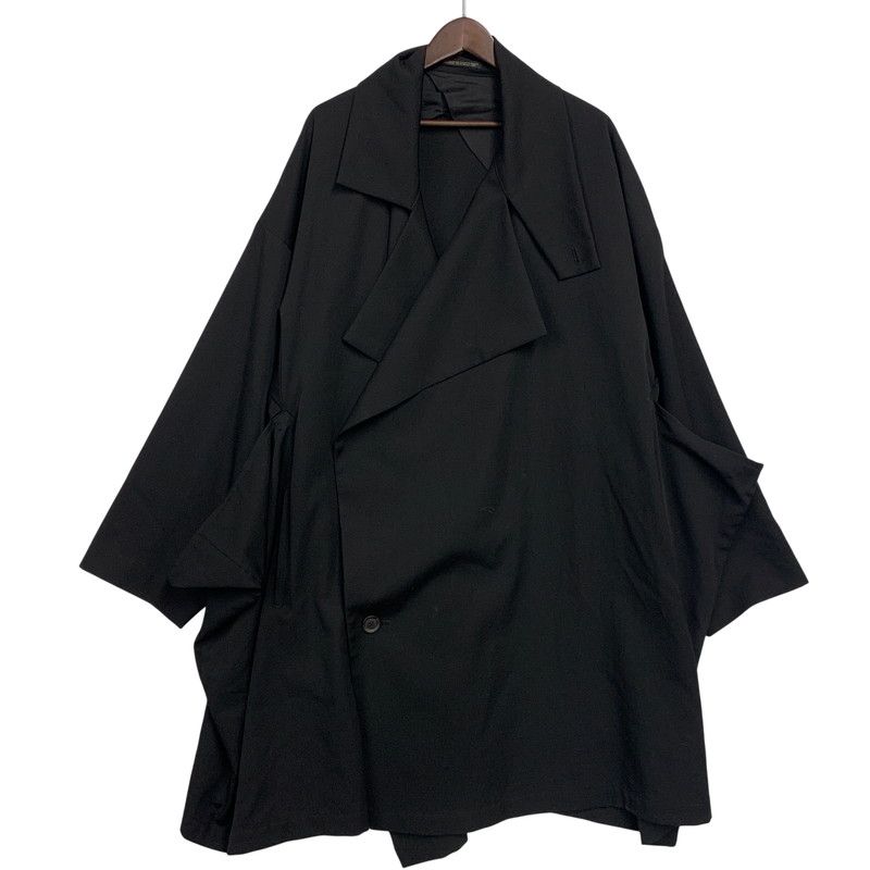 【現状渡し品】 Yohji Yamamoto POUR HOMME ヨウジヤマモトプールオム HE-C09-100 ドレープコート アウター 【140-260519-as-11-izu】