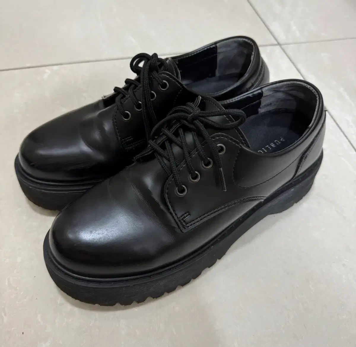 メンズ 厚底 ダービーシューズ ヒール 7cm (実際に着用5回)
