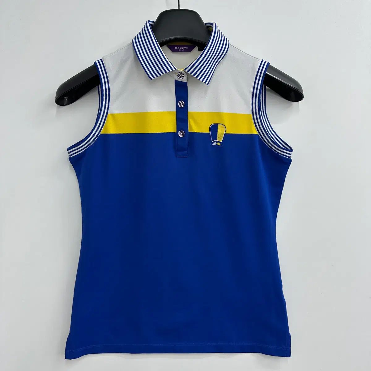 90 HAZZYS ゴルフ レディース ノースリーブ カラーTシャツ