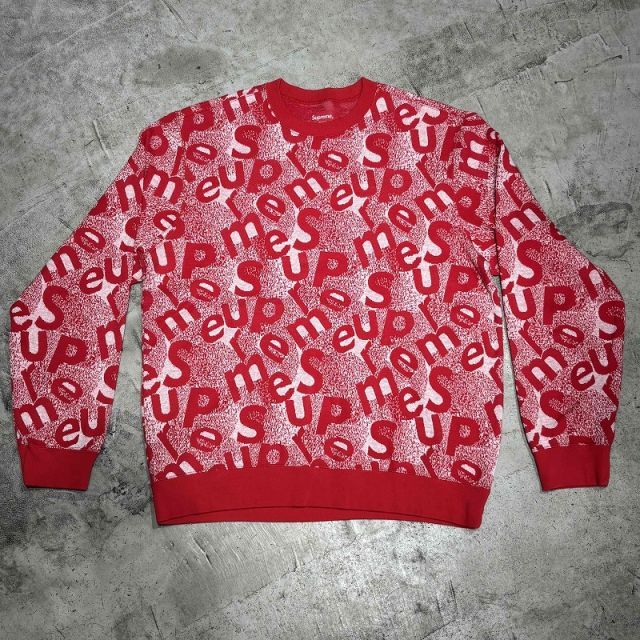 SUPREME 19AW Scatter Text Crewneck Mサイズ Supreme 19aw Scatter Text Crewneck Size-M シュプリーム クルー