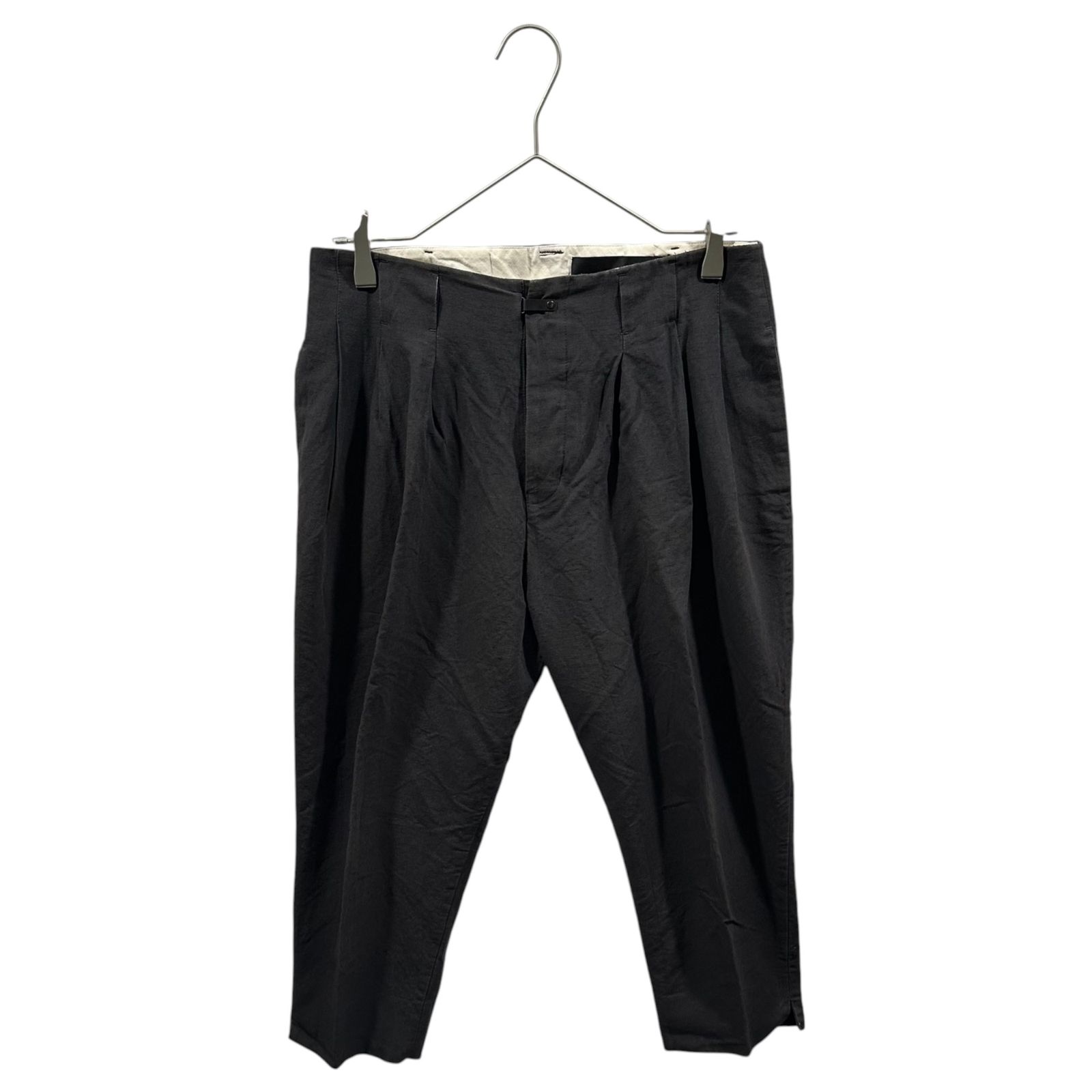 The Viridi-anne(ザヴィリディアン) Co/Li 2-Pleat Cropped Trousers