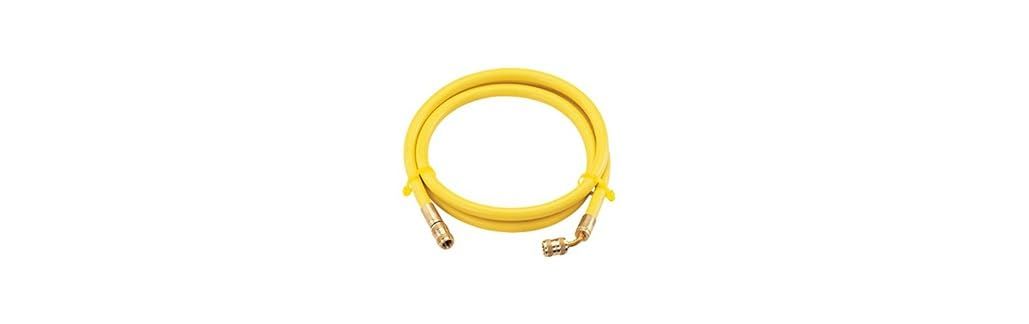 新品 イチネンTASCO TA137H-3 チャージホース(R134a)100cm黄 片側60°