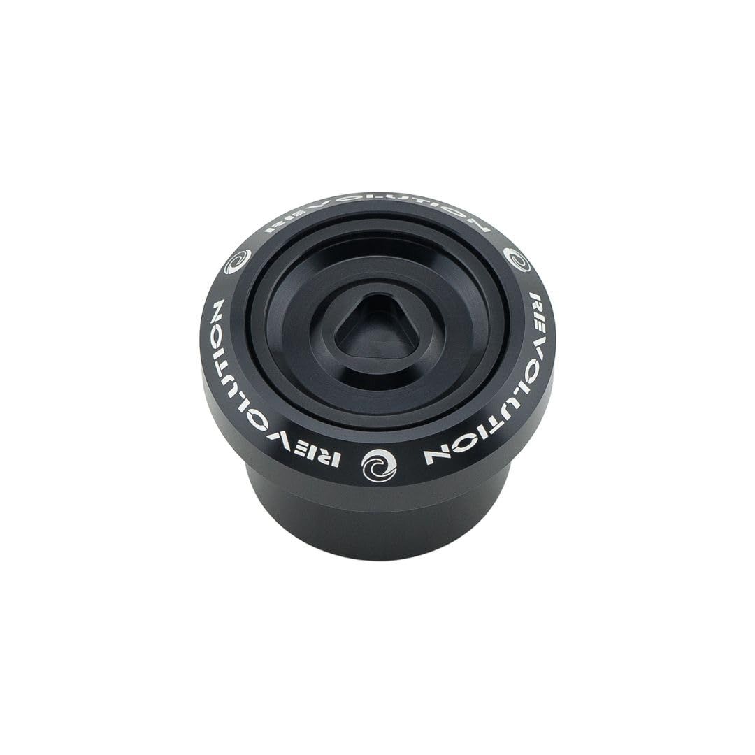 新品 REVOLUTION ホンダ FORZA MF17/YAMAHA X-MAX リアアクスル センターナットカバー/Rear Wheel Center Nut Cover V3 リアホイールナットカバー (Black)