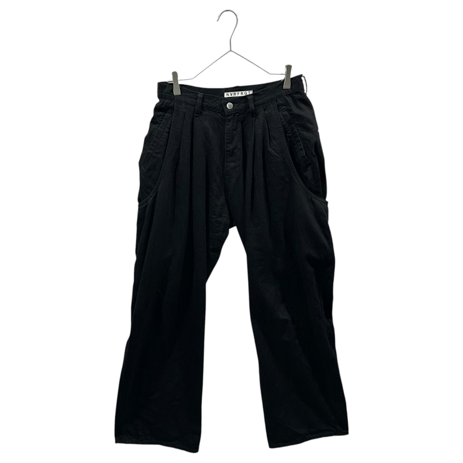 NVRFRGT(ネヴァーフォーゲット) STUDIOUS 別注 CURVED LEG UTILITY TROUSERS カーブド レッグ ユーティリティ パンツ EXST252P02 1 ブラック ステュディオス