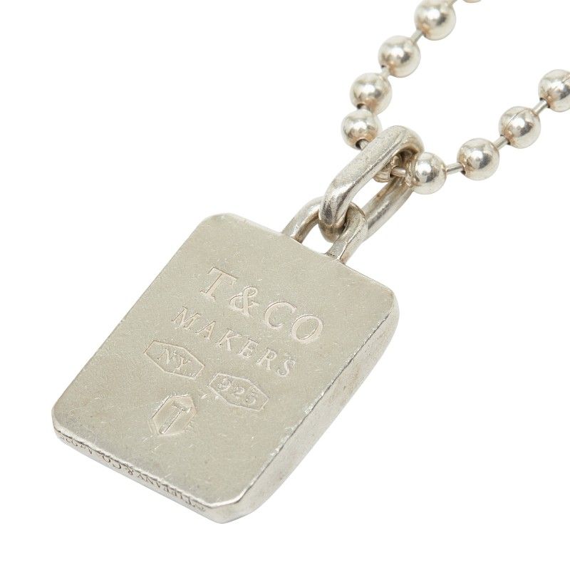 ティファニー 1837 メイカーズ スクエア ネックレス SV925 シルバー レディース TIFFANY&Co.【1-0270589】 22,960円