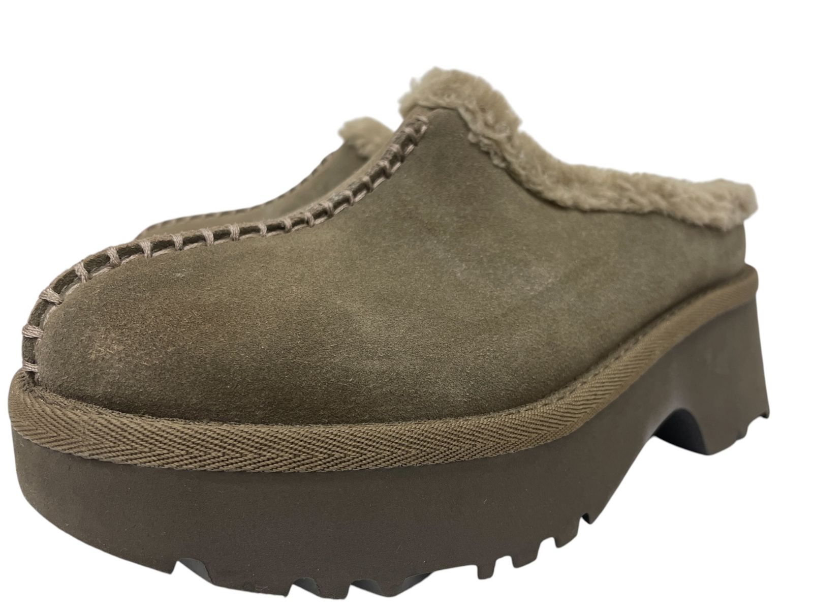 UGG（アグ） New Heights Cozy Clog ニューハイツコージークロッグ スエード 厚底サンダル 1162510 23cm US6 ブラウン レディース/049 6,952円