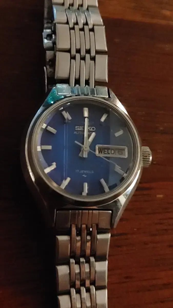 SEIKO オートマチック 17石 수정CUT レディース時計