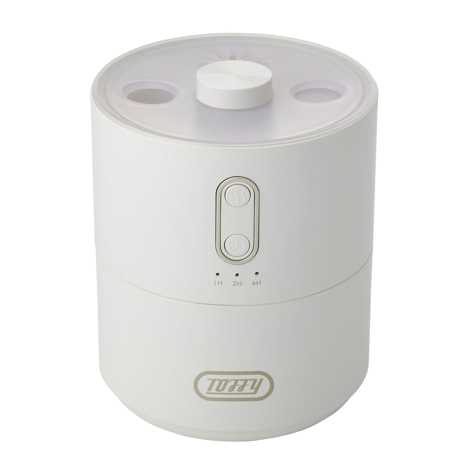 【Toffy/トフィー】 ふわふわリング加湿器 HFF3 2025年 新色 ポンッと飛び出る USB給電 小型 タイマー機能 ライトモード レトロ HHF3 パンナホワイトt