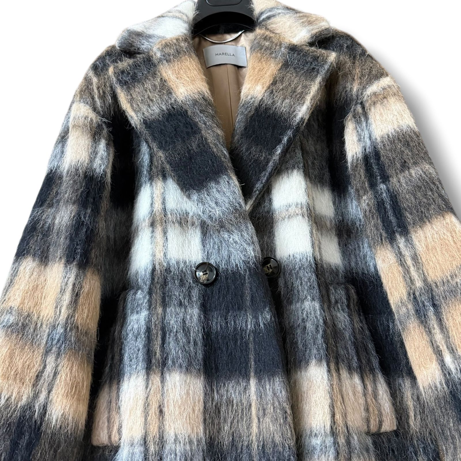 未使用級 MaxMara ふんわりシャギー テディベアコート オーバーサイズ