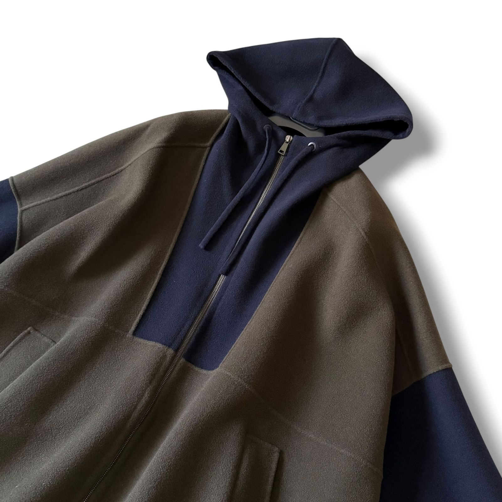 極美品 22AW クチートアマーノ ゆったりケープ風フードコート MaxMara