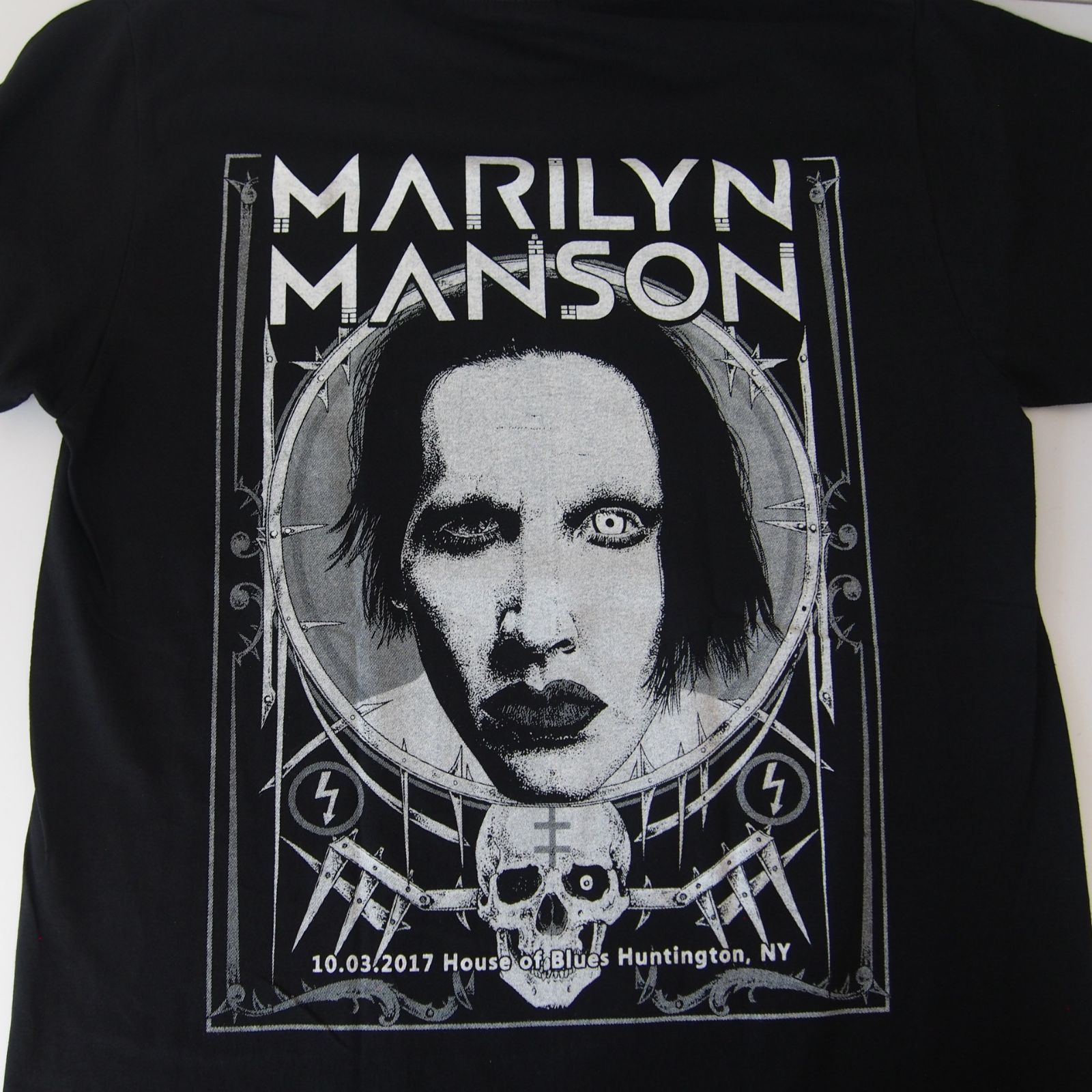 ㉔ マリリン・マンソン B バンドT 黒 Lサイズ プリントTシャツ ロックT