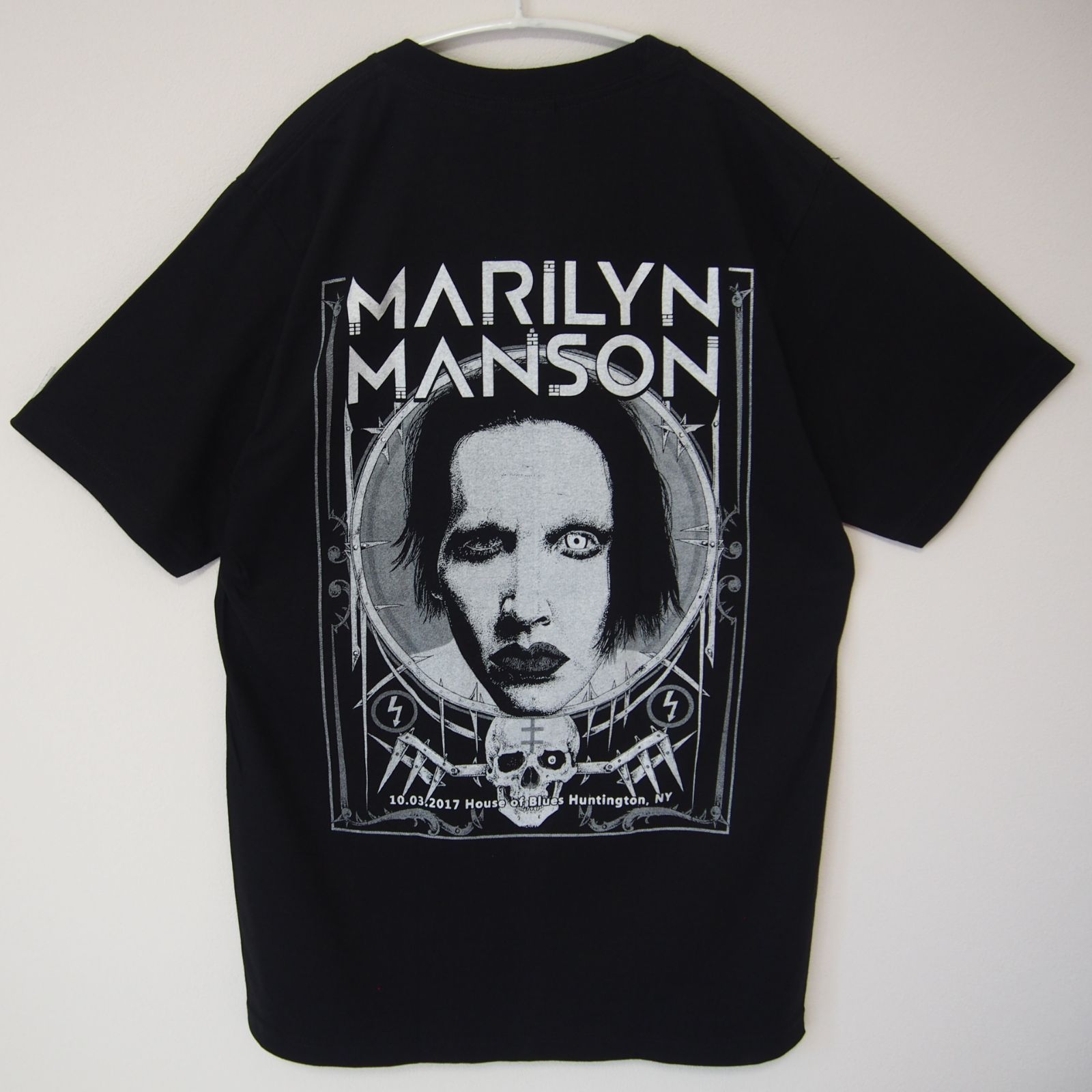 ㉔ マリリン・マンソン B バンドT 黒 Lサイズ プリントTシャツ ロックT