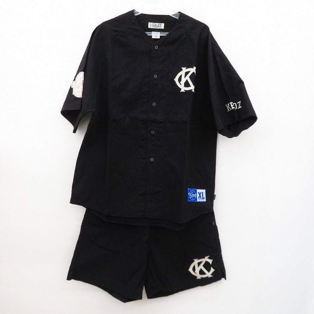 keboz ケボズ 半袖Tシャツ CALEE×KEBOZ BASEBALL SHORTS セットアップ