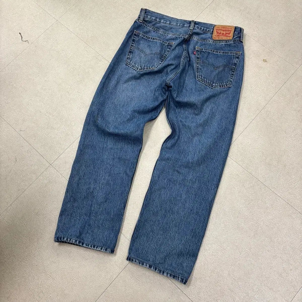 リーバイス 555 インディゴ ウォッシュ デニム パンツ