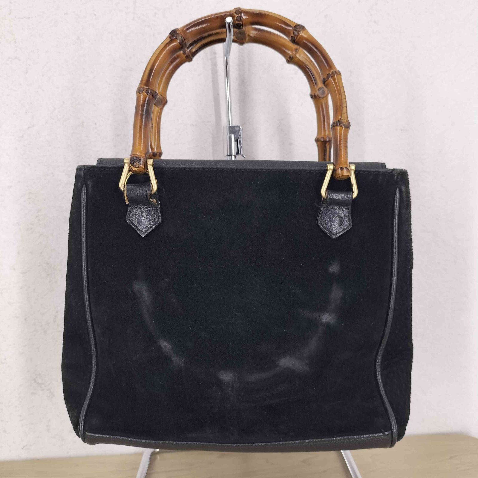 グッチ GUCCI OLD バンブー スエード ハンドバッグ レディース 表記無 