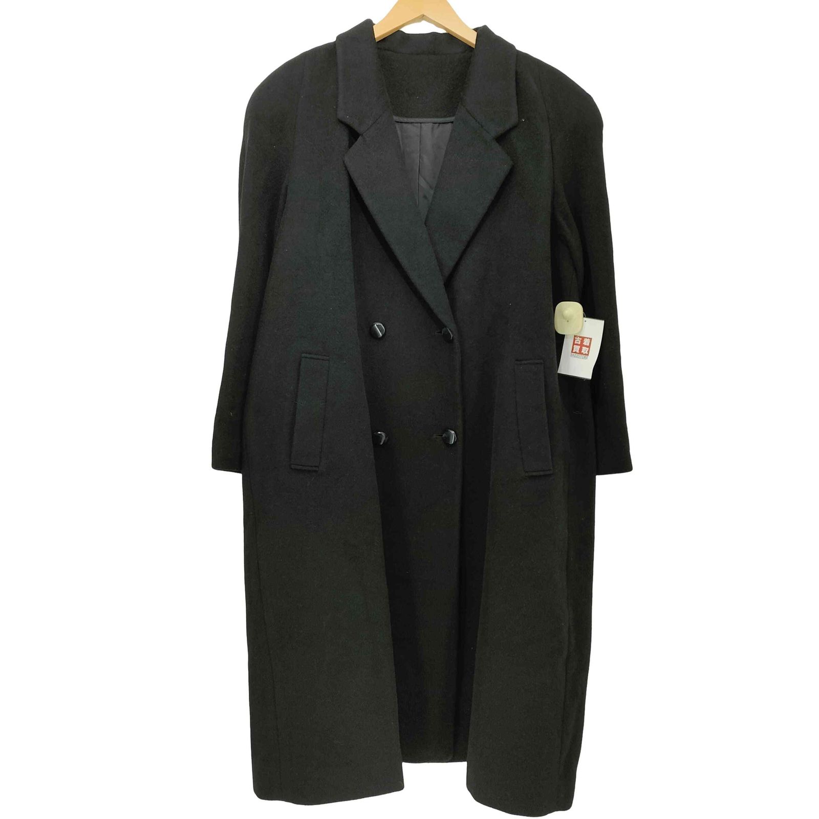 ユーズドフルギ USED古着 カシミヤ100 ダブルブレステッドチェスターコート レディース JPN：13号