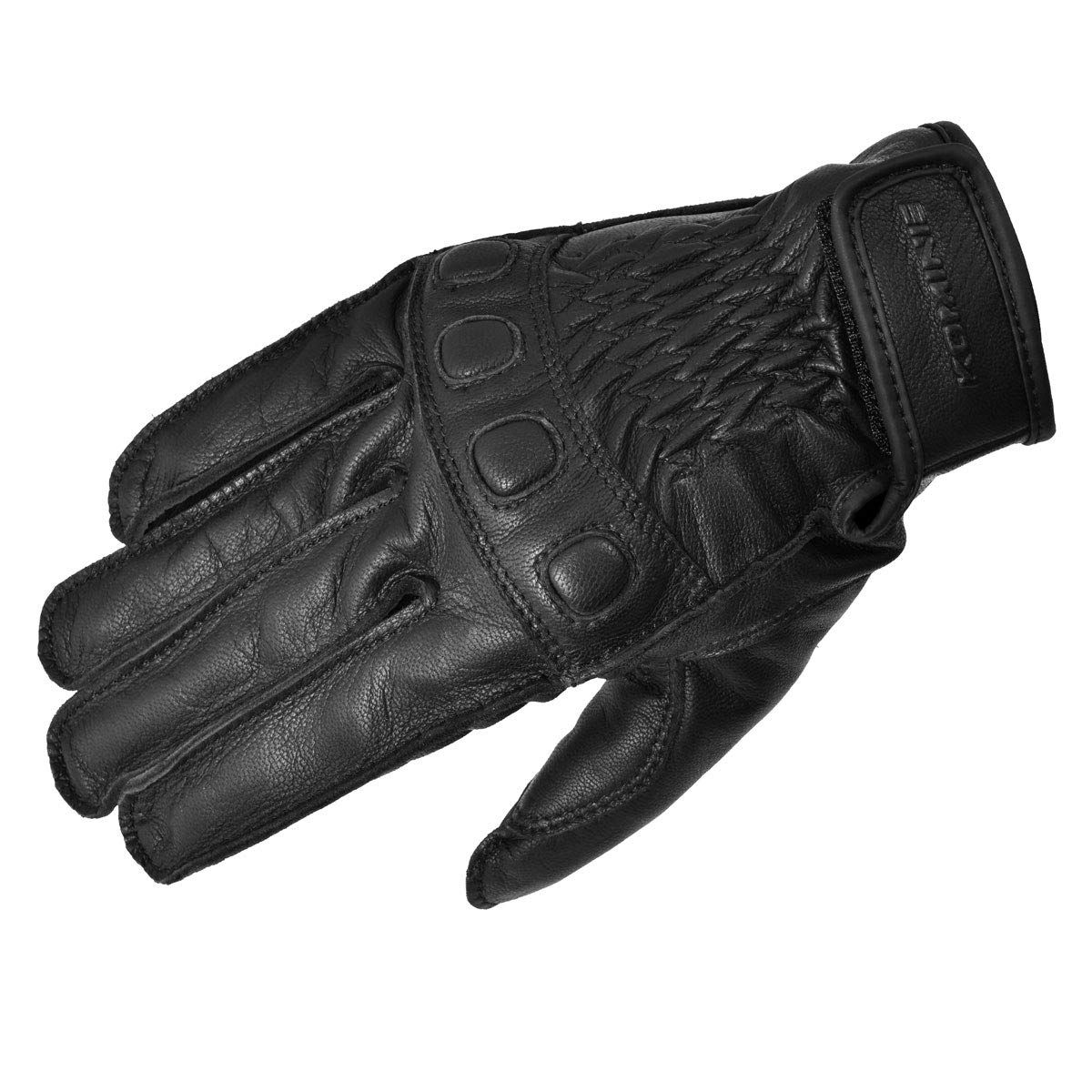 新品 [コミネ] バイク用 グローブ ビンテージレザーグローブ ブラック XL GK-720 春夏秋向け 本革