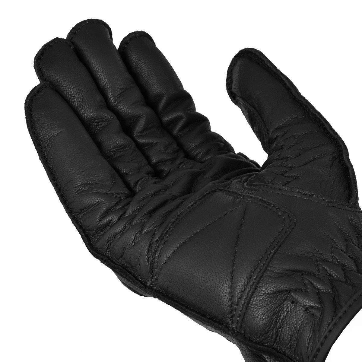 新品 [コミネ] バイク用 グローブ ビンテージレザーグローブ ブラック XL GK-720 春夏秋向け 本革