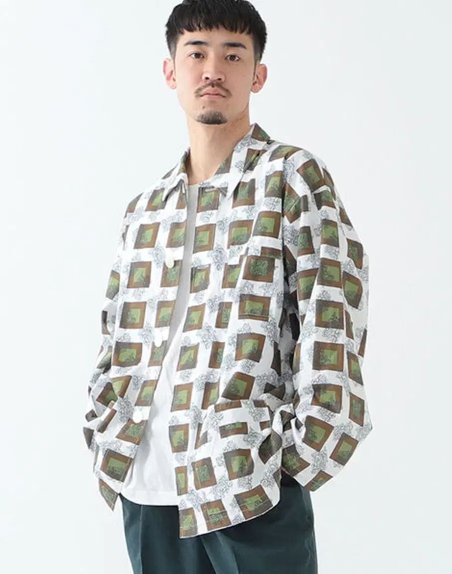 BEAMS ビームス オリジナルファブリック ベイズリー アンド アンティーク パジャマ シャツジャケットL 105