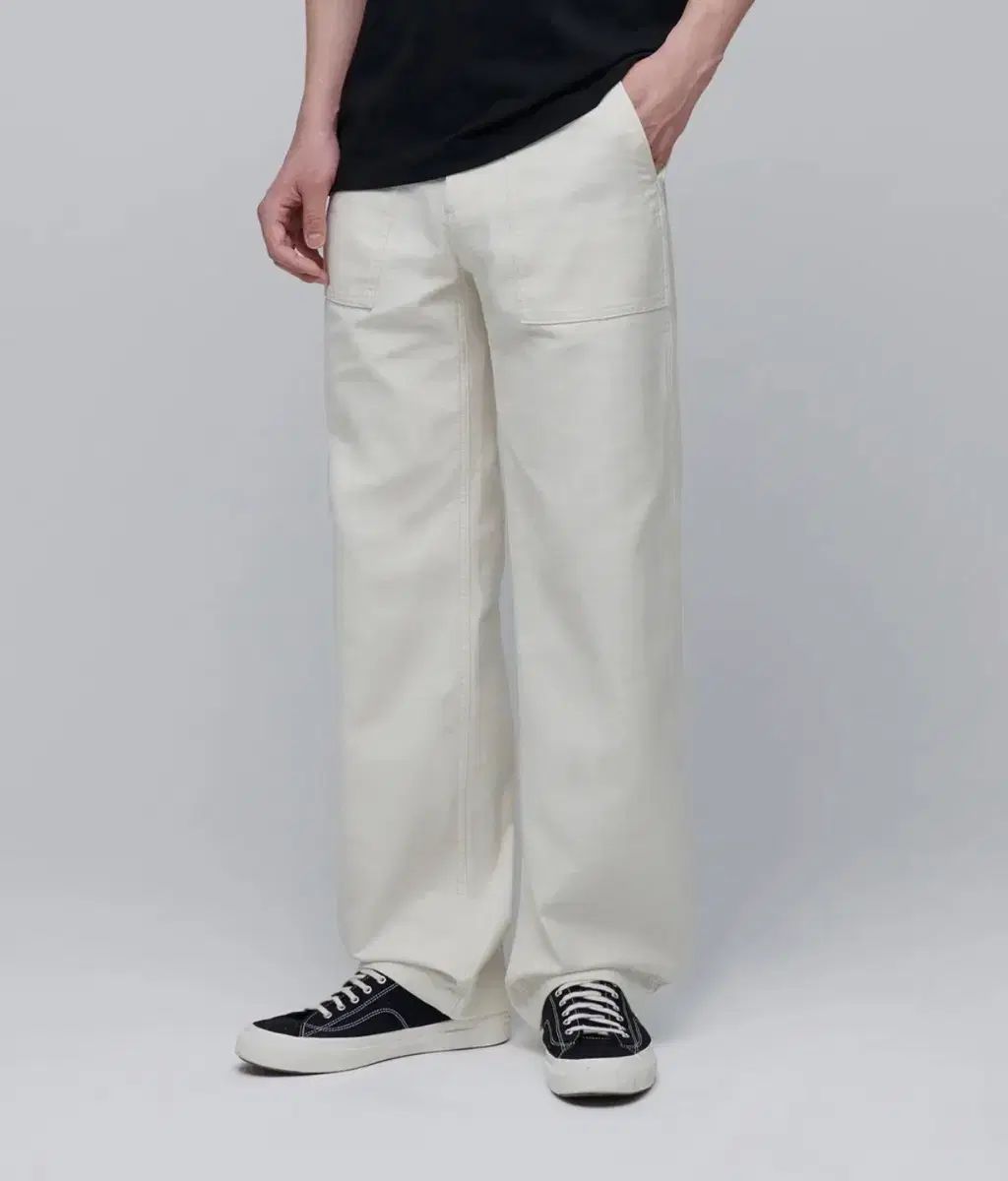 MUSINSA ムシンサスタンダード ファティーグ パンツ クリーム 33 出品